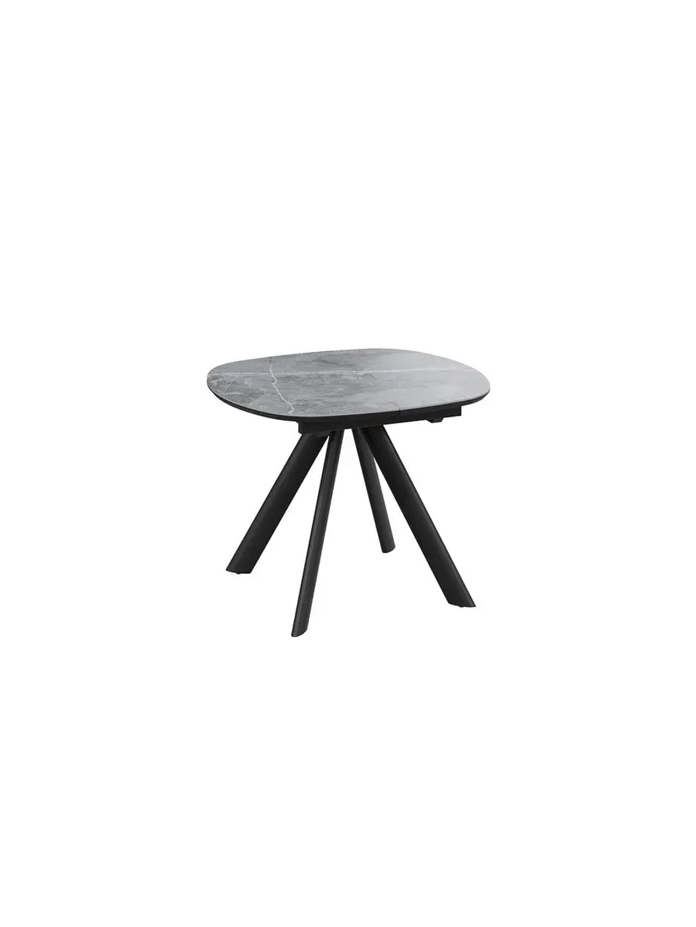 Стол кухонный Черный муар мрамор 100(135)х90х76 см