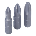 Набор вставок (бит) 1/4&quot;, Phillips, PH1, PH2, PH3, 3 предмета KING TONY 1003PQ