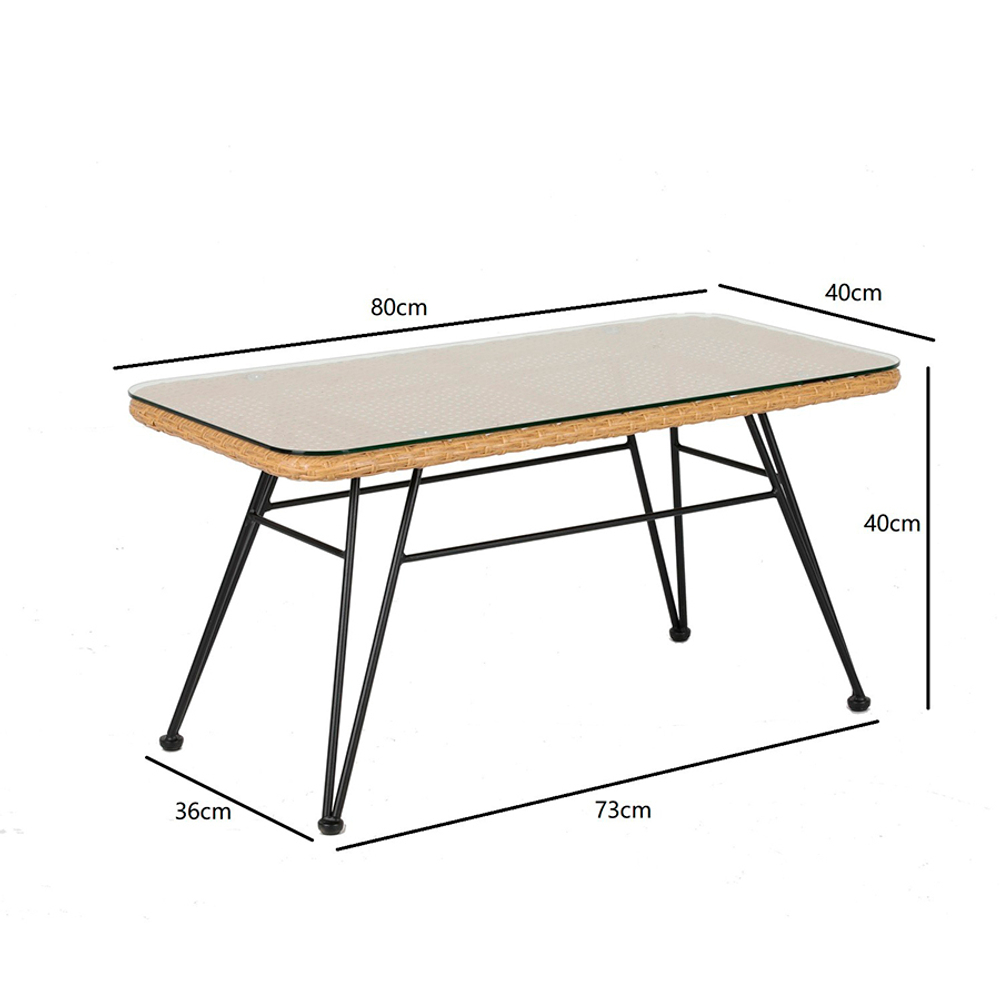 Столик vetle, 80х40 см