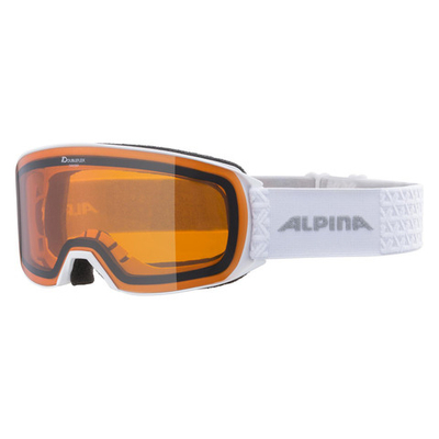 Очки горнолыжные ALPINA Nakiska White Matt/Orange S2 (б/р)