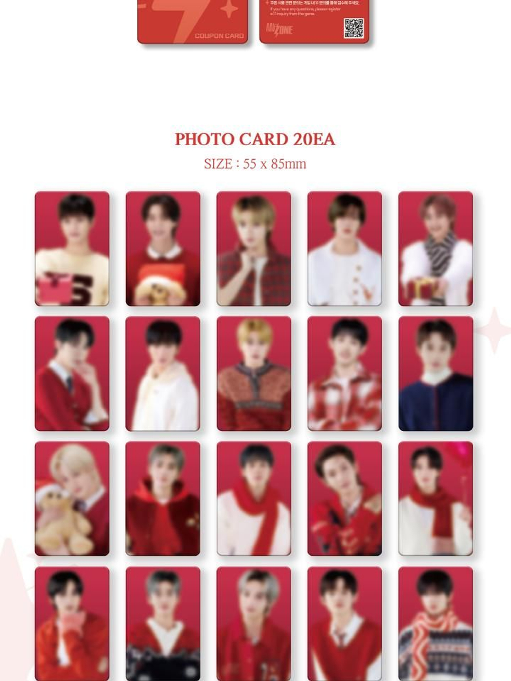 Альбом NCT - NCT ZONE Coupon Card CHRISTMAS Version
