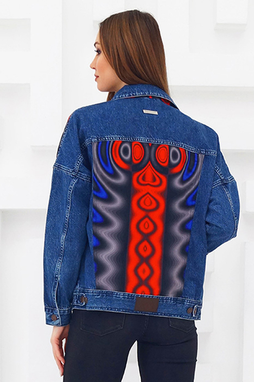 LIGVIANNI Джинсовая куртка Denim Jacket Fire