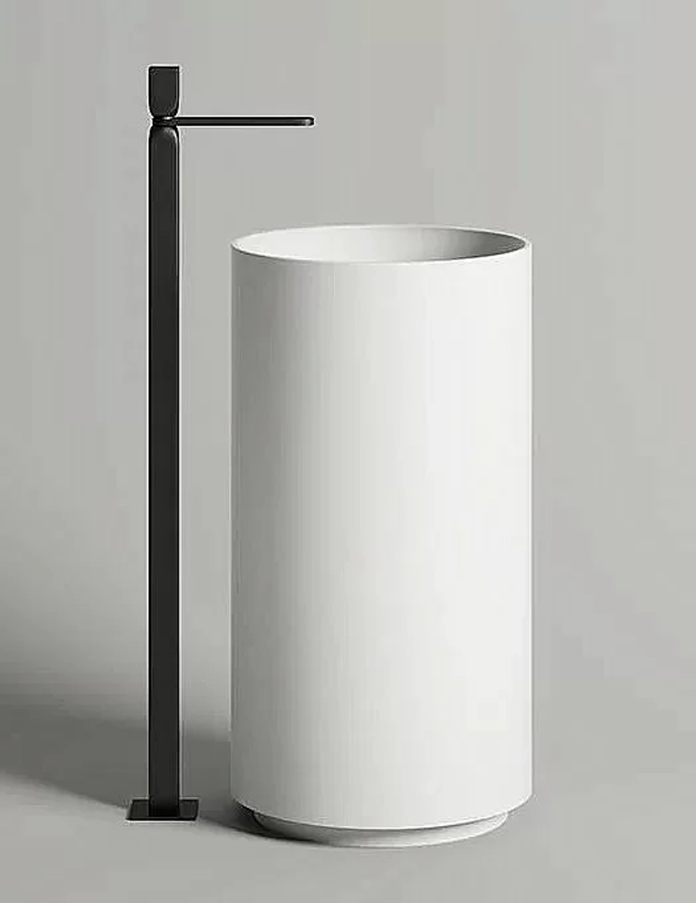 Раковина напольная Salini Armonia 01 130111SM 45 из искусственного камня S-Stone, белая матовая