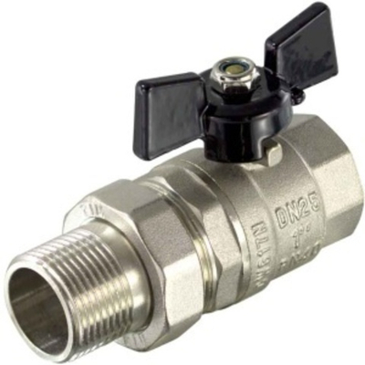 Кран  с  амер.  НИКЕЛ. 11/4 Г/Ш (Р) (TIM) 3/12