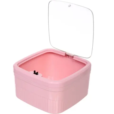 Контейнер для мусора»Стайл»1,6л розовый 163