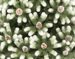 Ель искусственная Царь елка Русская красавица заснеженная с шишками 120 см РКС-120