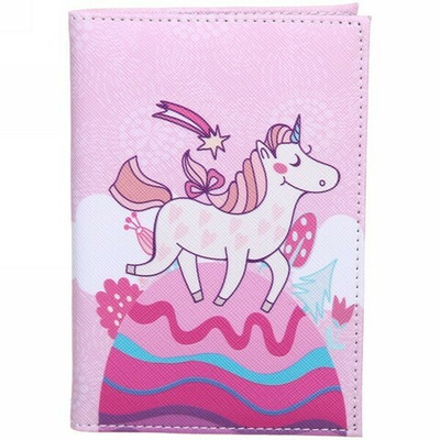 Обложка на паспорт «Travel», Веселый Единорожек, 9,5*13см