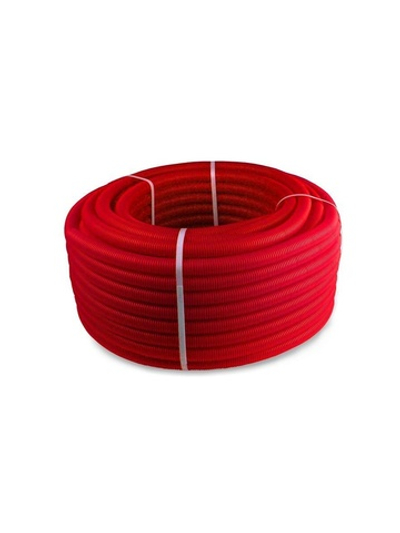 Труба гофрированная ПНД d28мм внутр. d25мм красн. (уп.50м) RTP 35400