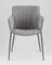 Стул Твигги велюр серый, каркас серый