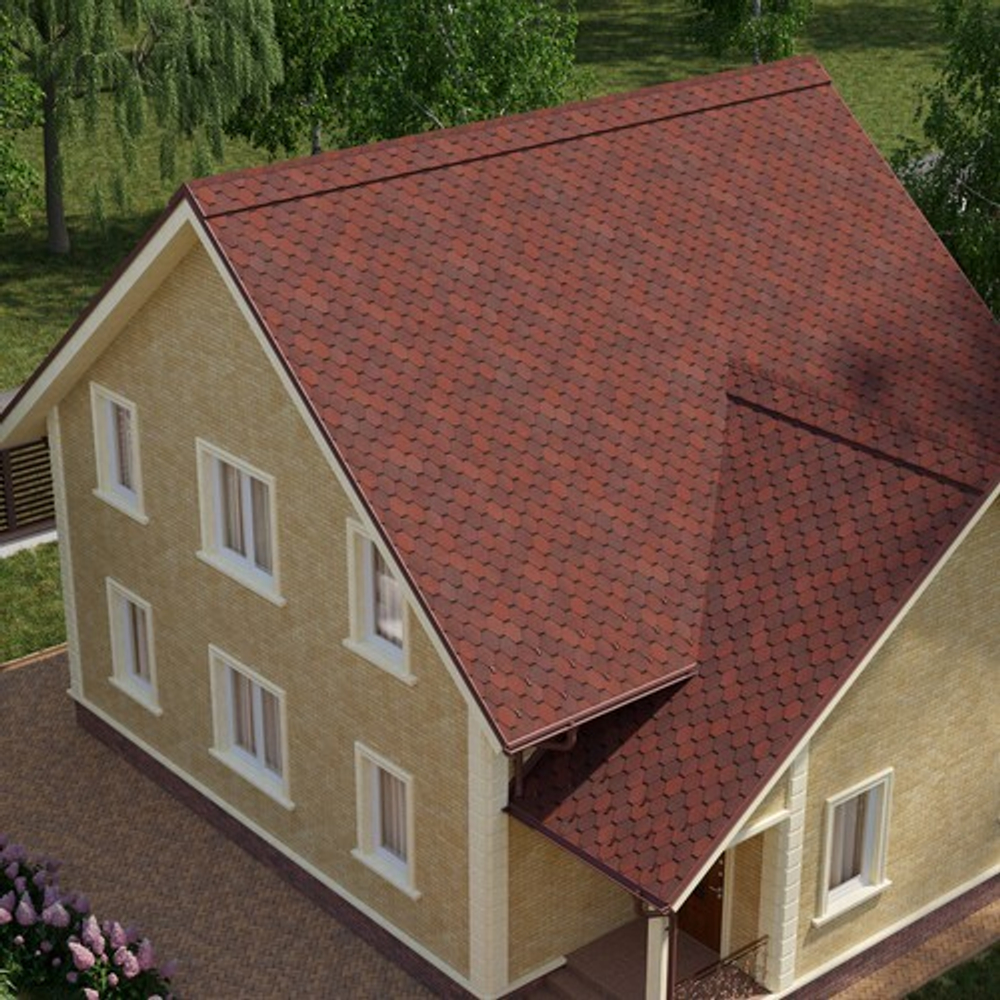 Черепица битумная гибкая Tegola BUSINESS UNICA VENETO Amarone 410