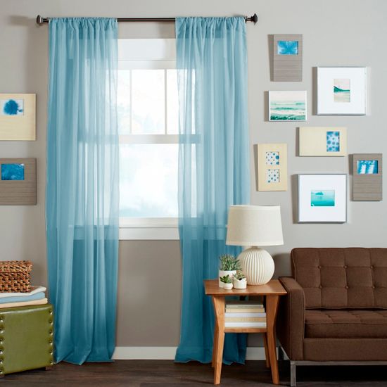 Шторы вуаль Nouvelle-2 (Aqua Blue)