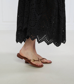 Кожаные вьетнамки LAUREN RALPH LAUREN - коричневый(802896830)