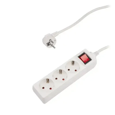 Удлинитель сетевой ФАZA с заземлением 3 гнезда, 5 метров FES-03-500