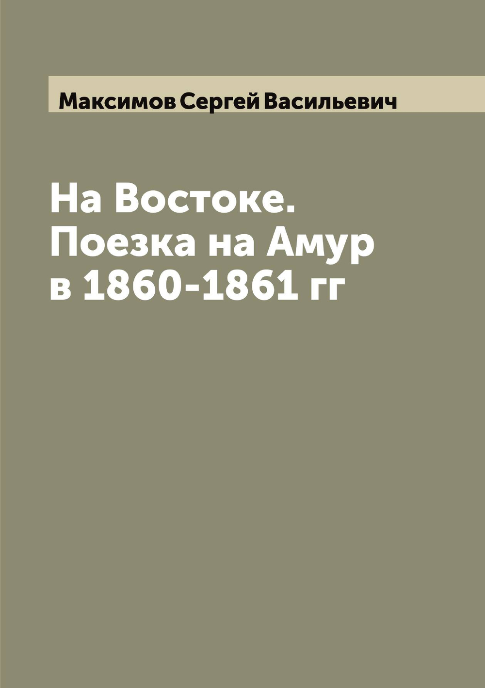 На Востоке. Поезка на Амур в 1860-1861 гг | Максимов Сергей Васильевич