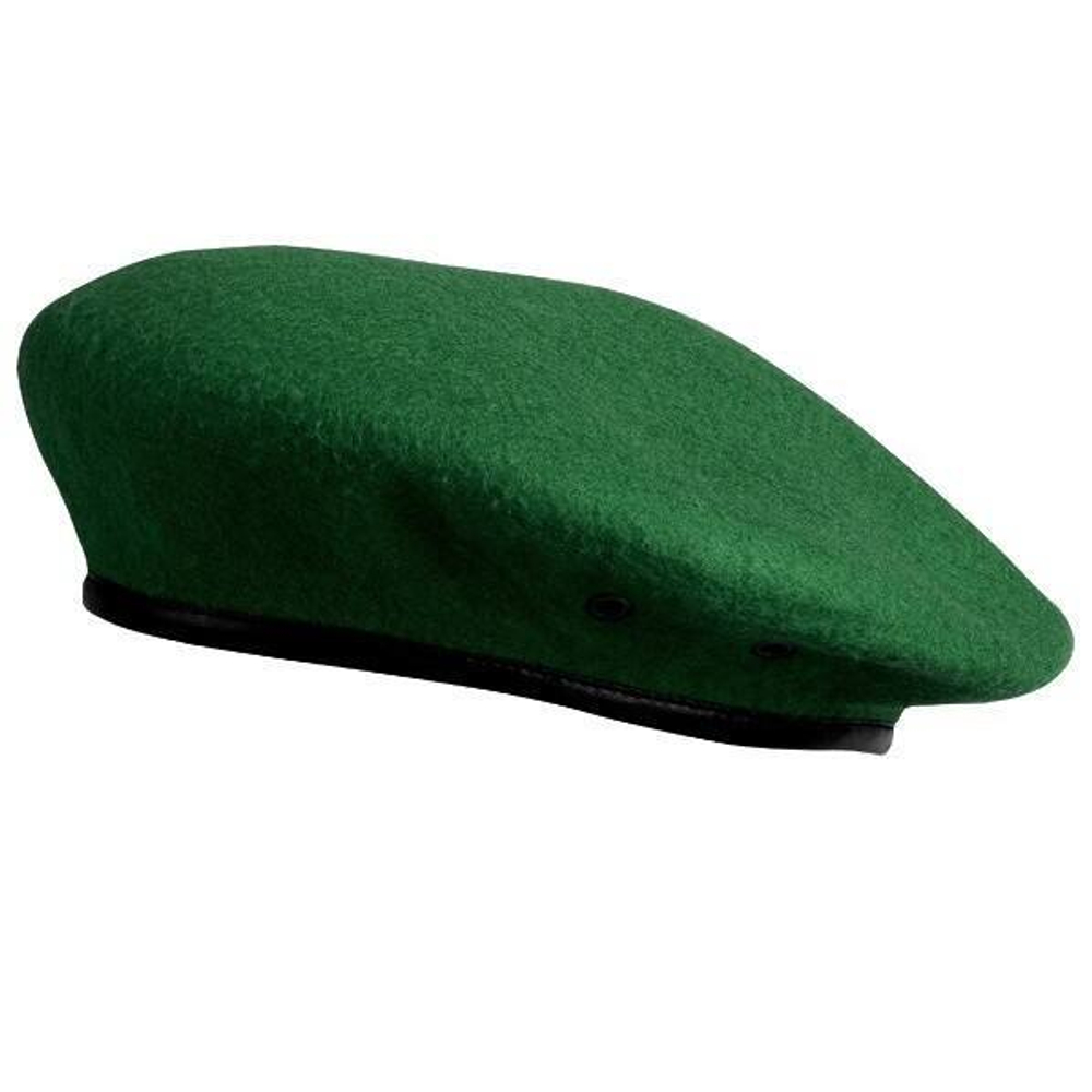 Берет зеленый бесшовный