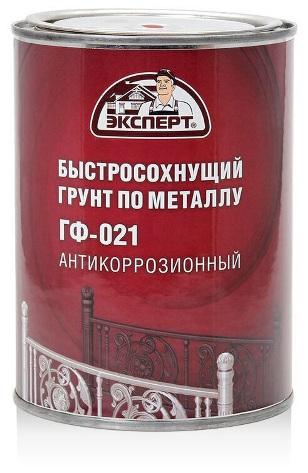 ГРУНТ ПО МЕТАЛЛУ ЭКСПЕРТ ГФ-021 БЫСТРОСОХНУЩИЙ СЕРЫЙ 0,8КГ
