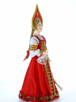 Кукла коллекционная Водоноска-казачка в летнем платье