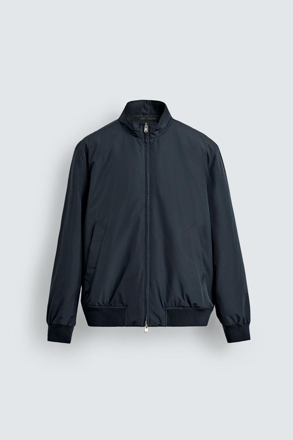 ZARA СТЕГАНАЯ КУРТКА WATER REPELLENT, МОРСКОЙ ТЕМНО-СИНИЙ