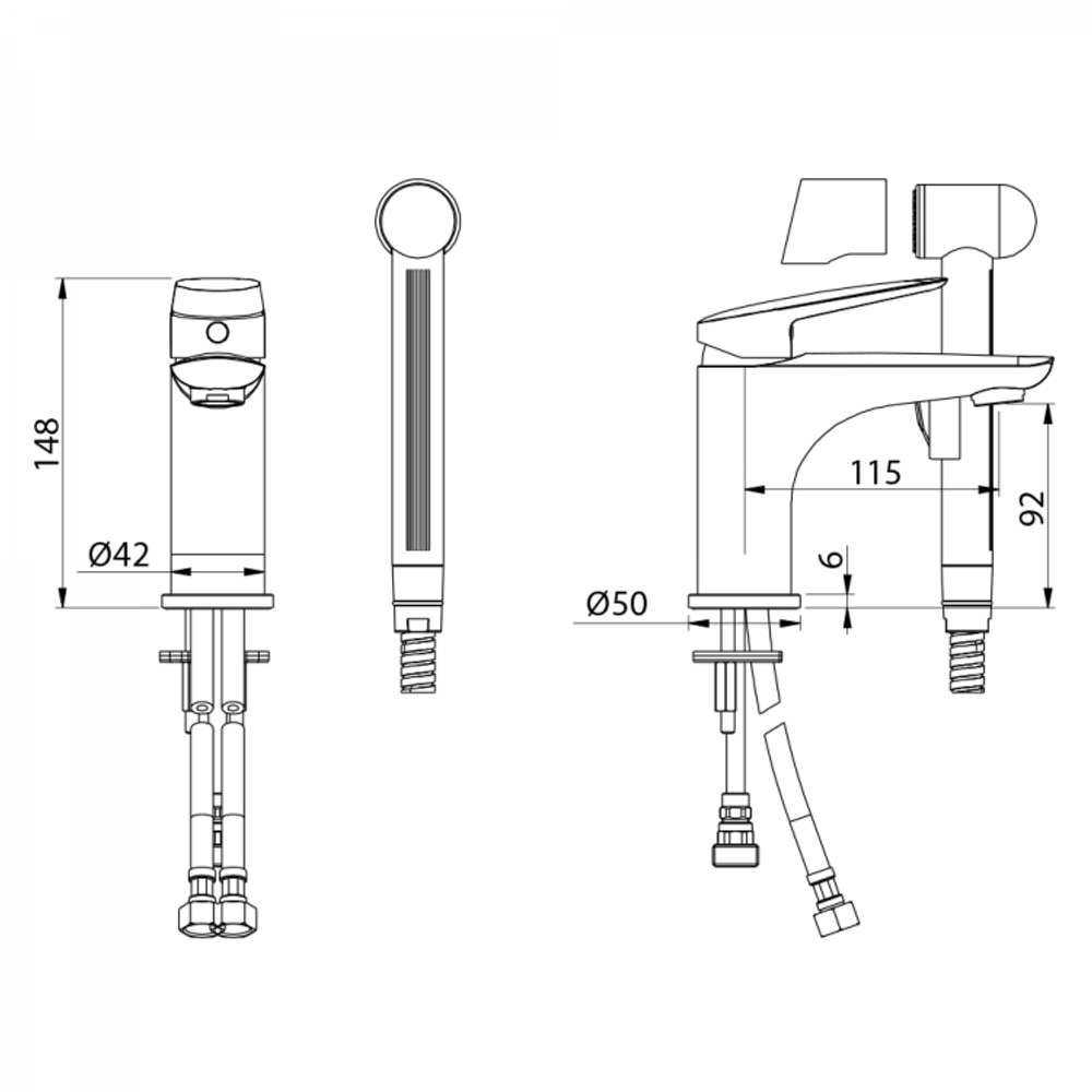 Смесители Migliore Laguna 26082 для раковины с гигиеническим душем