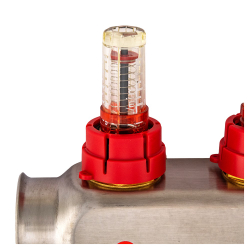 Группа коллекторная ONDO нерж сталь 5 вых. с автомат. воздухоотвод., расход. и термостат. клапанами