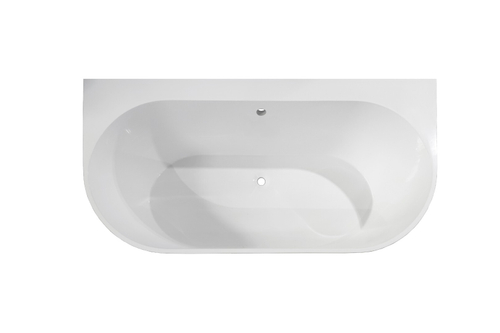 Ванна из литьевого мрамора Эстет Майами пристенная 170х85.5 белая, ФР-00010630