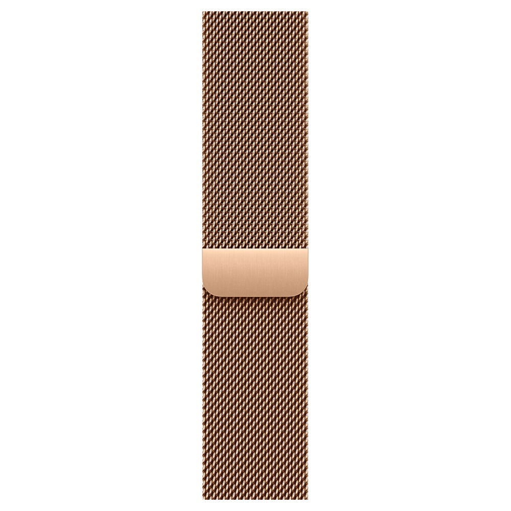Умные часы Apple Watch Series 10 GPS + Cellular, 46mm, Gold Titanium Case with Milanese Loop, Gold S/M