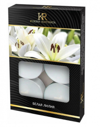Свеча чайная ароматизированная 6шт/уп Белая лилия