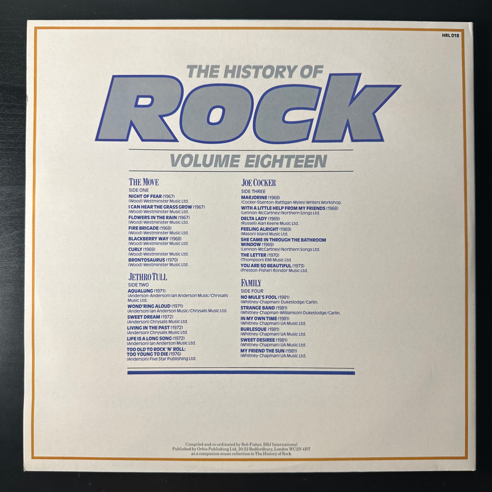 The History Of Rock 18 (Англия 1983г.) 2LP