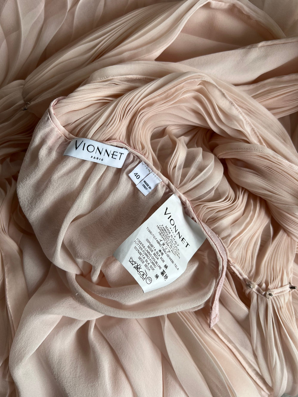 Шелковое платье Vionnet, s, оригинал