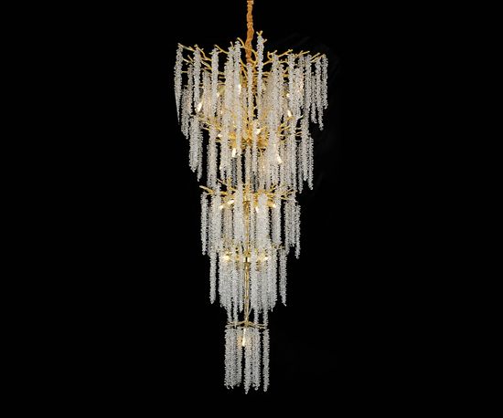 07871-5RD,33 Люстра Шанти золото