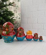 Матрёшка "С курочкой" традиция 5м 15см пузатая