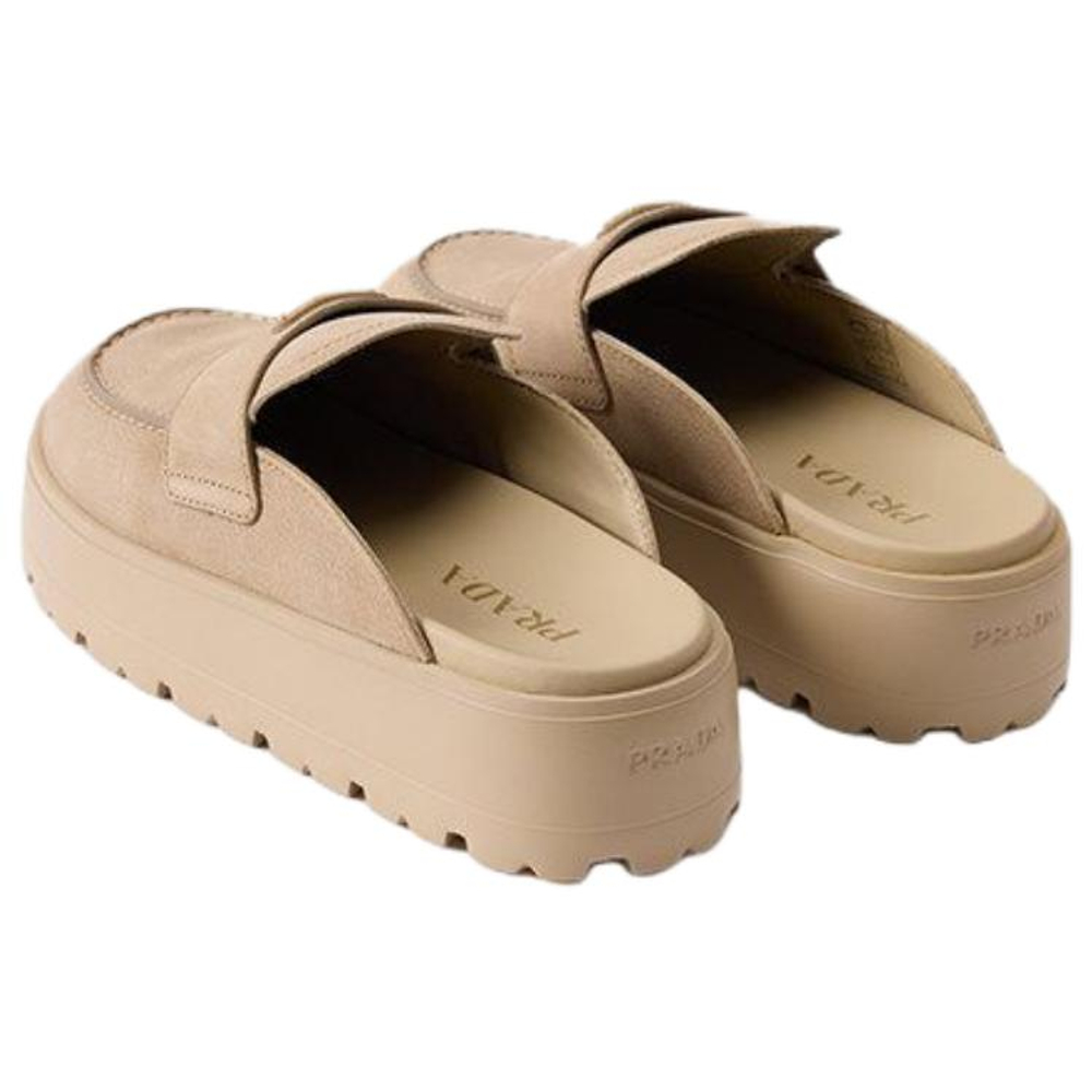 PRADA Closed Toe Slippers Women"s Desert Yellow