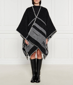 Хлопковое пончо Max Mara Leisure - серый(267360386)