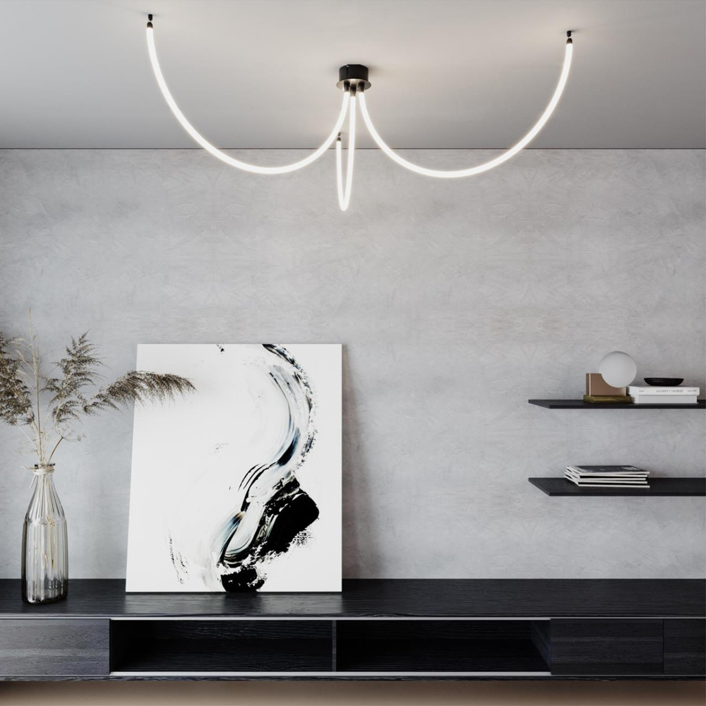 359143 KONST NT23 070 черный База для накладного монтажа светильников 359128-359133 IP20 40-120W 170-265V RAMO