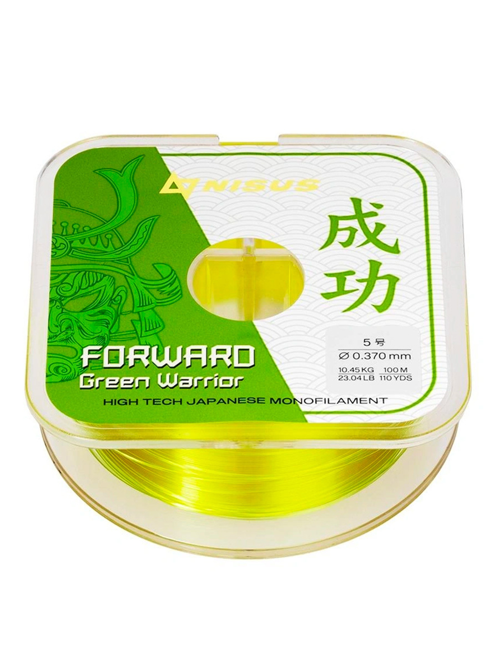 Леска для рыбалки Nisus FORWARD Green Warrior Nylon 0,309mm/100m (N-FGW-0309-100)
