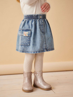 Юбка джинсовая с карманами для девочки Next 105-222, Синий