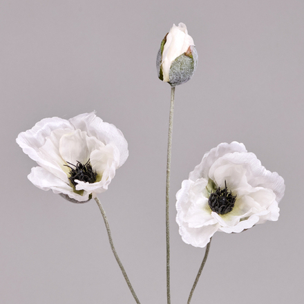 ЦВЕТОК ИСКУССТВЕННЫЙ "МАК" ВЫСОТА=50СМ. (МАЛ=24 ШТ/КОР=96ШТ.)