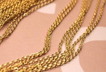 Цепь 2 мм блестящая позолота