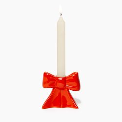 Подсвечник Bow, 8 см, красный