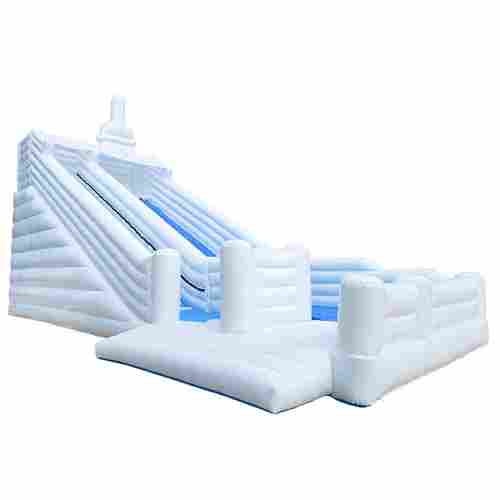 Коммерческий надувной батут-горка «Чистюля» 14*5*9 м