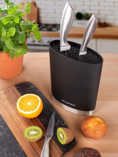 Подставка для ножей 22 см. овальная Kamille KM 7622 Металл