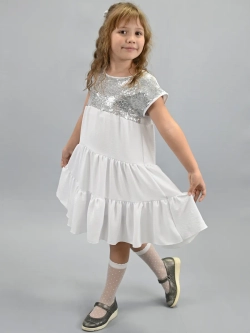 Платье нарядное для девочки с пайетками