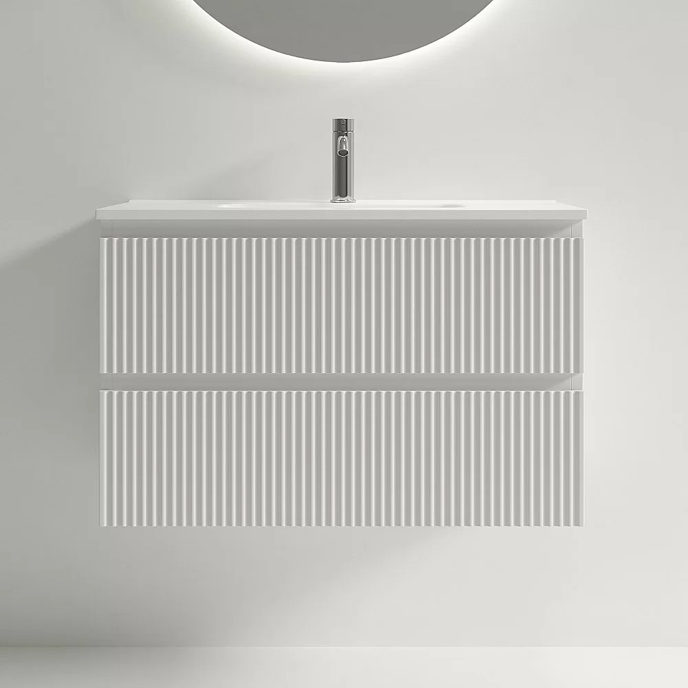 Тумба с раковиной Sancos Snob R SNR80/39W/CN7026 Bianco