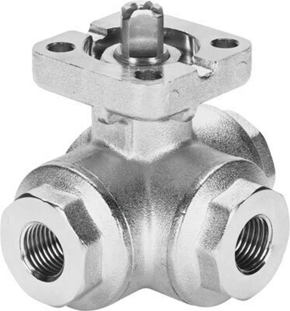 VZBA-1/2&quot;-GGG-63-32L-F0304-V4V4T Шаровой кран