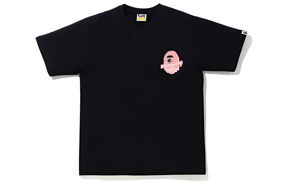 A Bathing Ape A Bathing Ape Bathing Ape Circle Tee черный розовый
