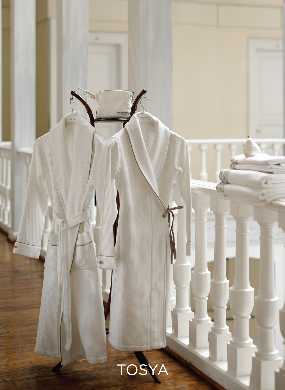 Элитный халат мужской Hamam Tosya коричневый