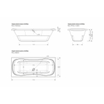 Ванна акриловая  1,7*0,75 "Unity"  (каркас+экран) (Метакам)