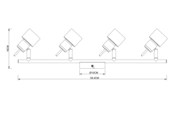 Спот Arte Lamp Almach A1906PL-4BK