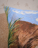 Декоративный гобеленовый чехол для интерьерной подушки Щенок 47х47