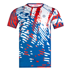 Мужское теннисное поло BIDI BADU Tafari Tech T-Shirt Men - Blue, White